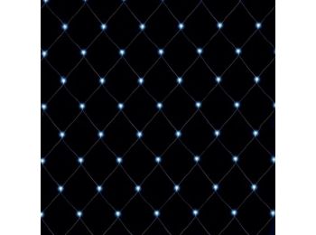LED- es kültéri háló, 160 db hidegfehér LED, 2 x 1.5 m,