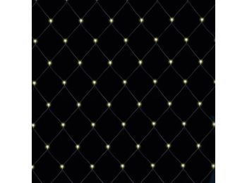 LED- es kültéri háló, 160 db melegfehér LED, 2 x 1.5 m,