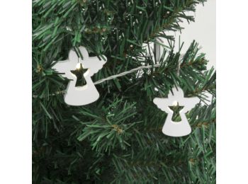 LED-es izzósor, fa angyal, 3,8m, 3V