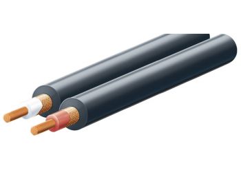 Árnyékolt vezeték, 2 eres, lapos, 100m/tekercs