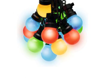 Party fényfüzér, sorolható, LED-es