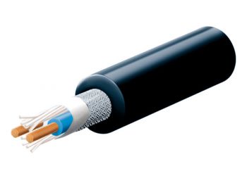 Mikrofonkábel, 2 eres, árnyékolt, 50m/tekercs