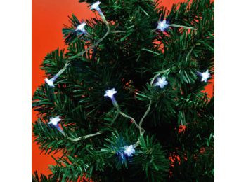 LED-s izzósor, hókristály, 0,9m, 3V