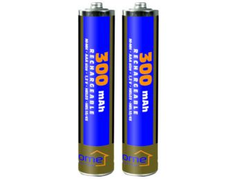 Akkumulátor, AAA, 300mAh, Ni-Mh, 2db/bliszter