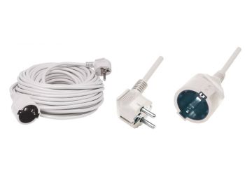 Hosszabbító, fehér, 10m