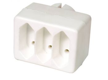 Hálózati elosztó, 3 euró aljzat