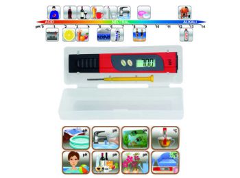 pH teszter & hőmérő