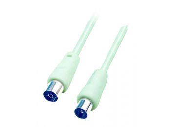 Koax kábel, dugó-aljzat, 1,5 m