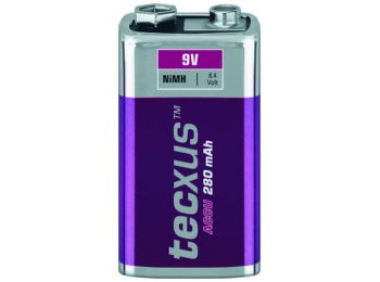 Akkumulátor, 9V, 250mA, Ni-Mh