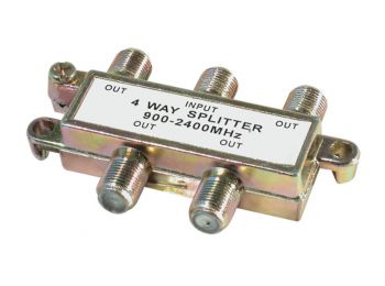 F elosztó, 4 utas, SAT