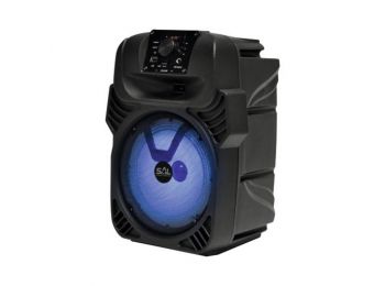 Party hangdoboz, 2 utas, beépített akkumulátorral és LED