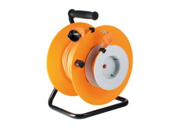 Kábeldob, fém talp, 1 lengő aljzat, 27+3 m