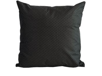ERZSÉBET Fekete Fehér Pöttyös díszpárnahuzat 40x40 cm