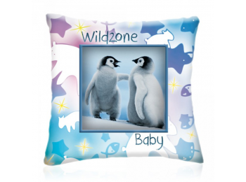 WILD ZONE PINGVINEK állatos díszpárna   28x28 cm