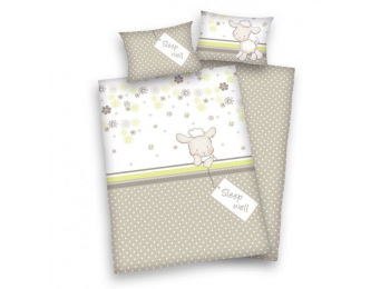 BÁRÁNYOS 2 részes ágynemű szett 100x135+40x60 cm