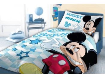 MICKEY EGÉR 2 részes óvodai ágynemű-garnitúra 100x135+