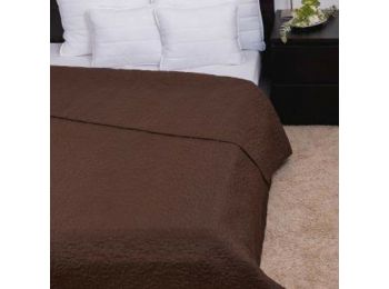 CLARA csokoládébarna / márvány steppelt ágytakaró 235x