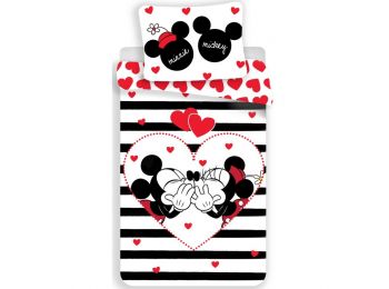 MINNIE ÉS MICKEY EGÉR 2 részes ágynemű-garnitúra 140x2
