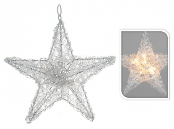 10 LEDes karácsonyi csillag  30 cm