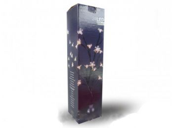 24 LEDes beltéri melegfehér virágos fa  40 cm