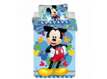 MICKEY EGÉR BLUE 2 részes ágynemű-garnitúra 100x135+40x