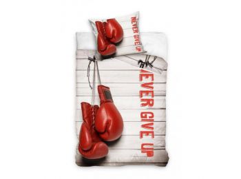 BOX NEVER GIVE UP 2 részes ágynemű-garnitúra 140x200+70x