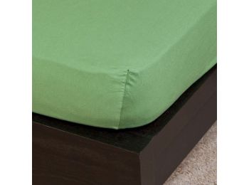 OLIVAZÖLD jersey gumis lepedő 90-100x200 cm