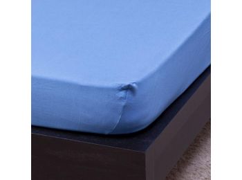 ACÉLKÉK jersey gumis lepedő 90-100x200 cm