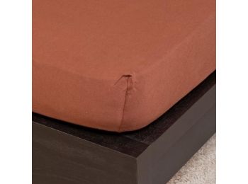 CSOKOLÁDÉ jersey gumis lepedő 180-200x200 cm