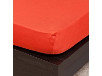 CSERESZNYEPIROS jersey gumis lepedő 180-200x200 cm