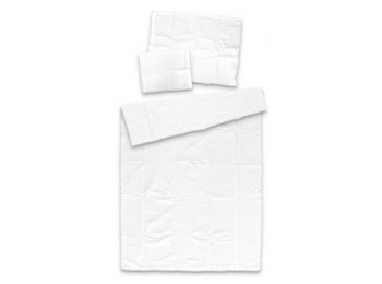 FEHÉR KREPP 3 részes ágynemű-garnitúra 140x200+70x90+40
