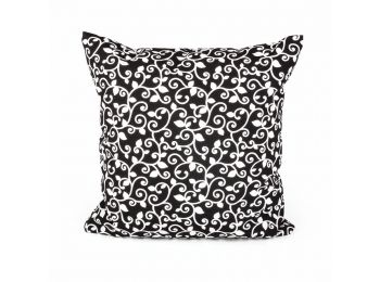 BABETT FEKETE-FEHÉR Indamintás díszpárnahuzat  40x40 cm