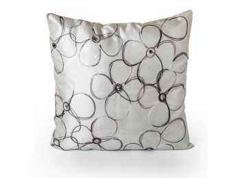 ZSELYKE FEHÉR Virágmintás díszpárna  40x40 cm