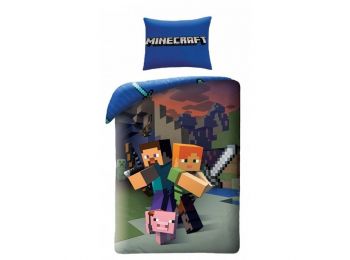 MINECRAFT  2 részes gyermek ágynemű-garnitúra 140x200+70