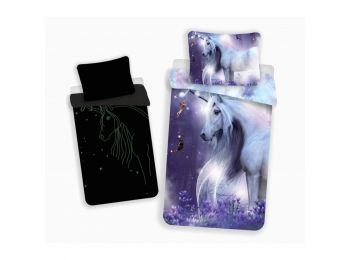 FOSZFORESZKÁLÓ UNIKORNIS 2 részes ágynemű-garnitúra 14