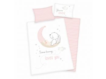 NYUSZIS BUNNY 2 részes ovis ágynemű-garnitúra 100x135+40