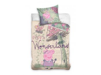 PEPPA MALAC WONDERLAND 2 részes gyermek ágynemű-garnitúr
