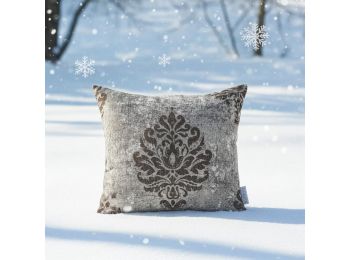 CASTELLO BARNA díszpárnahuzat  45x45 cm