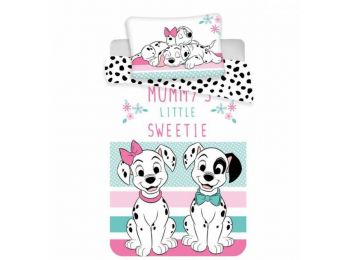 101 KISKUTYA 2 részes ovis ágynemű szett 100x135+40x60 cm