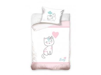 CICÁS RÓZSASZÍN 2 részes óvodai ágynemű-garnitúra 10