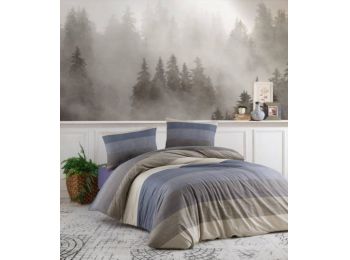 Dark Grey PAMUTSZATÉN 3 részes ágynemű-garnitúra 140x20