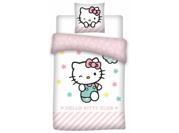 HELLO KITTY 2 részes gyermek ágynemű-garnitúra 140x200+7