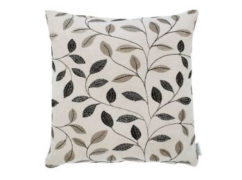 SAVONA Szürke Levélmintás díszpárnahuzat 40x40/50x50 cm