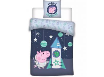 PEPPA MALAC 2 részes óvodai ágynemű-garnitúra 100x135+4