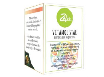 Zafír Vitamol Star multivitamin olajkapszula, 60 db
