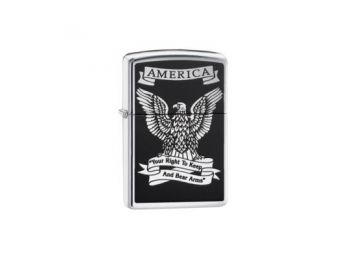 Zippo Öngyújtó, Black and White Americana 28290
