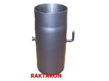 Vastagfalú füstcső 132 mm átm./25 cm + pillangószelep