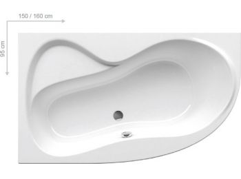 RAVAK Rosa 95 akrilkád 150x95 cm jobbos