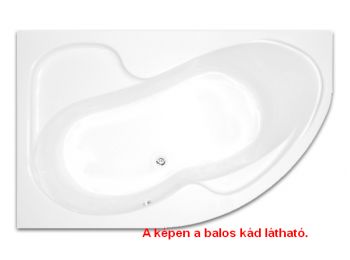 H2O Fortuna 170x100 Aszimmetrikus Jobbos akrilkád