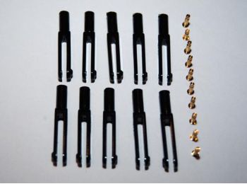 Snapper (nagy - 10 darabos - fekete)